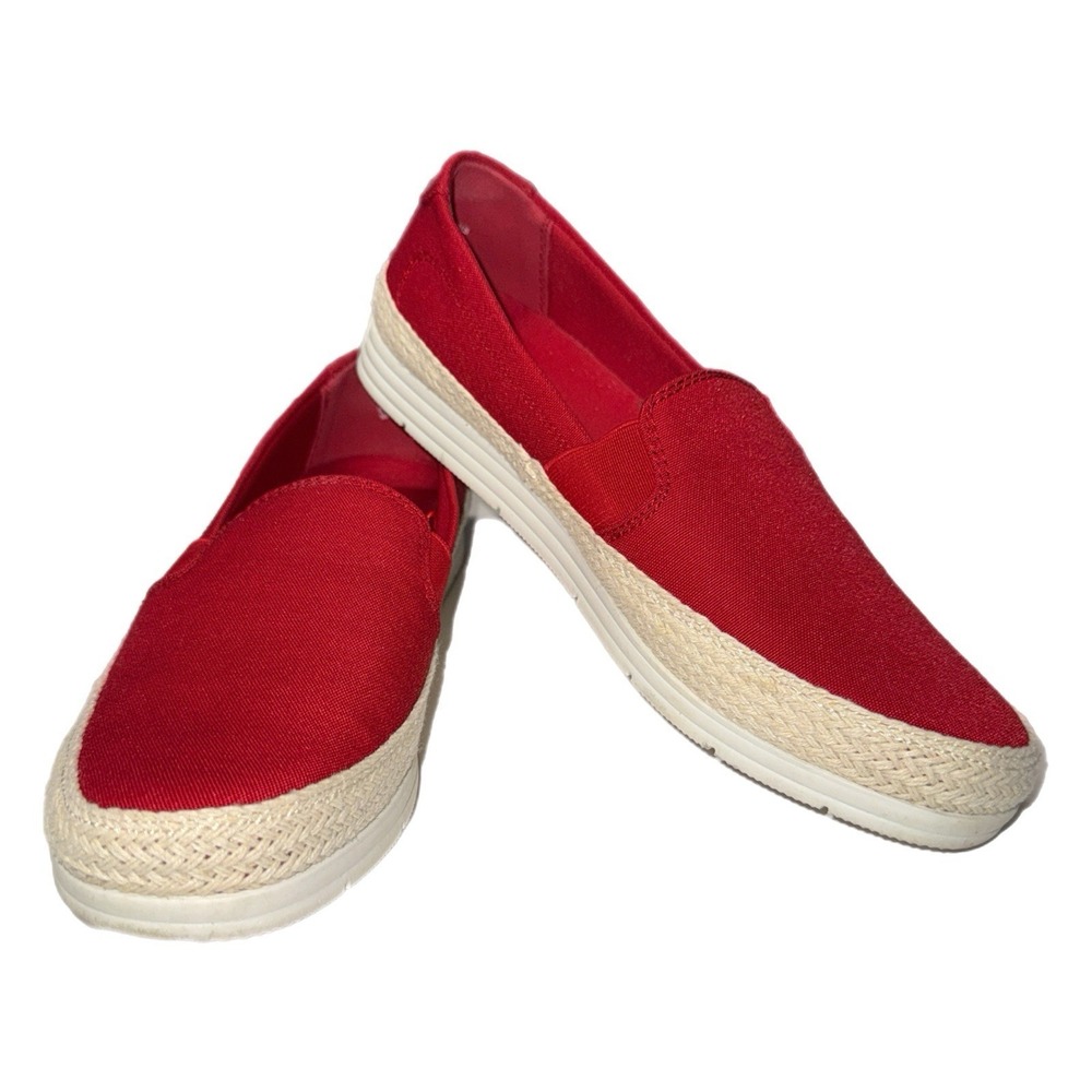 Kim Rogers Women Red Sneakers US Size 7.5 Comfort Memory Foam